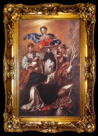 framed  CASTIGLIONE, Giovanni Benedetto The Miracle of Soriano fg, ta009-2